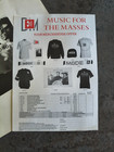 Depeche Mode Music For The Masses Tour Programme 1988 With Order Form Insert