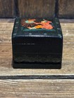 Palekh Miniature Russian Hand Painted Lacquer Trinket Box Signed Vintage