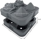 Rose   Diamond Ice Cube Tray 2 5inch Fun Ice Cube Molds  Silicone Ice Ball Maker