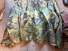 Original Post Vietnam War Us Army Woodland Camo Rain Poncho- Dated 1989
