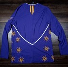 Adidas Women Med Los Angeles Sparks Wnba Team Issued Long Sleeve Warm Up Jersey 