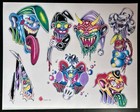 Tattoo Flash - Akj - 21 Vintage Color Sheets