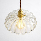 Vintage Glass Pendant Light Brass Hanging Lamp Kitchen Island Dining Ceiling