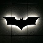 Batman Led Logo Lightbox  3d Printed Lightbox Led Light For Game Decor