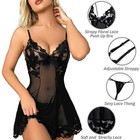 Sexy Lingerie Sleepwear Lace Women G-string Dress Underwear Babydoll Nightwear  