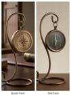 Compass With Display Stand-unique uplifting engraved Compass  brass Antique C   