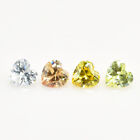 3x3-10x10mm Heart Cut 15pcs Each Color 1pcs  loose Cubic Zirconia Stone