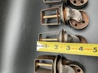 Antique Vintage Cast Iron Factory Industrial Caster Cart Wheels Set Of 4