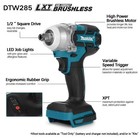 Makita Dtw285 18v Cordless Brushless Impact Wrench   charger   Battery   
