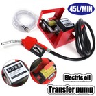 Portable Electric Diesel Fuel Transfer Pump 12v Automatic Nozzle Transfer Pump