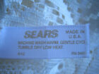 4 Vintage Sears White  Lace Curtain Drape Panels Made In Usa 