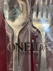 Oneida Heirloom Damask Rose Sterling Silver Children   s Fork And Spoon Set Nib
