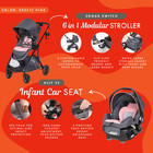 Baby Trend Modular Stroller Sonar Switch With Ally Infant Car Seat  Desert Pink