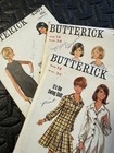 Lot Of 3 Vintage 1960   s Butterick Sewing Patterns Size 14 Misses Uncut Complete 