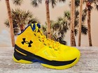 Under Armour Curry 2 Retro    double Bang    Gold Taxi 3026281-700 Size 6 5y New