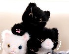 Black Kitten Cat Plush Toy 13  Stuffed Animal Toddler Doll Gift For Kids