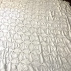 Vtg Crocheted Lace Dining Tablecloth Bed Spread Handmade 76x90  White Ivory Rose