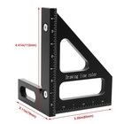 High Precision 3d Multi Angle Measuring Ruler 45 90 Degree Aluminum Alloy