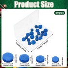 Psyqtsuary 20 Pieces Billiard Pool Cue Tips  13 12 10 9mm  Pool Stick Replace   