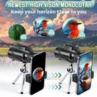 Day   Night Vision 80x100 Zoom Hd Monocular Starscope Telescope Bak4   Tripod