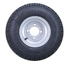 4 Roadguider Golf Cart Tire 18x8 50-8  Assembly  4-ply Silver Rim 4 Lugs On 4 