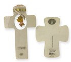Lot Of 2 Baby Girl Wall Hanging Nursery Decor Pink Crosses Religious Christian
