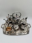 Rogers Bros 1847 Daffodil Large Silver Plated Set Of 8 Items 1950 Vintage Rare