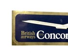 British Airways Concorde Airplane Extremely Rare Version Gold Peel Off Sticker