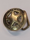 Texas Ranger Belt Buckle Solid Brass Small Size