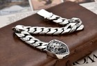 Men s Lion Bracelet Cuban Chain Style S925 8 7 
