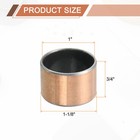 4 Pcs Sleeve Bearing 1  Bore X 1-1 8  Od X 3 4  Length Wrapped Oilless Bushing