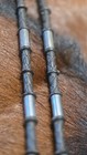 Vintage Braided Leather Romal Reins Metal Ferrule     North   Judd Snap Clips