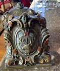 B p o e  Elks Brass Bookends Pair Of Two - 100  Years Old Vintage Antique  rare 