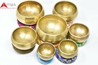 Set Of 7pcs Tibetan Chakra  Beatensinging Bowl-hand Beaten Healing-made In Nepal