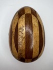 Vintage Darning Egg Inlaid Wood - Wooden Sewing Egg