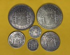 6 Coin Collection Puerto Rico 1895-1897 1 Peso  5 10 20 40 Centavos