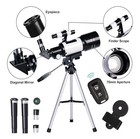 Hezeum 80 600 Astronomical Telescope 80mm Refractor Tripod Phone Mount