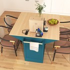 55 7   Large Kitchen Island With 2 Drop Leaf   Rolling Kitchen Cart On 5 Wheels