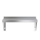 8 In  X 16 In  Stainless Steel Wall Shelf With Squared Edge