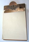 Rare 1948 Indianapolis Motor Speedway Bronze Pit Crew Clipboard   Indy 500 Race