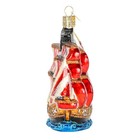 Old World Christmas Blown Glass Ornament For Christmas Tree  Pirate Ship