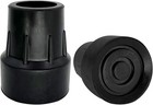 Natural Rubber Cane Tips - Skid-resistant  For 1 Inch Crutches  Set Of 2