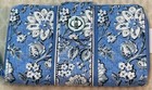 Vera Bradley Rfid Turnlock Wallet In Sweet Garden Blue Nwt Hard To Find