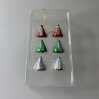 Hershey s Kurt Adler Plastic Mini Kisses Ornament Set Of 6 Ornaments Red Green