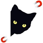 Cat Peeking Car Stickers Cat Watching Magnet Vinyl Reflective Decals