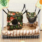 6 Pack Ferret Hammock Guinea Pig Rat Hammock Set Hideout Bed  Pet Hanging Tun   
