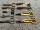 Lot Of  9  Vintage Tin Snip Shears