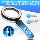 Magnifying Glass With Light  4 6-inch 1200mah Usb Rechargeable  6 Color Modes Fo