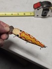 Old Vintage Antique  Hand Carved Made Painted Wood Folk Art Fishing Lure Plug