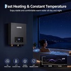 240v Tankless Water Heater Electric  On Demand Instant Hot Water Heater Gray